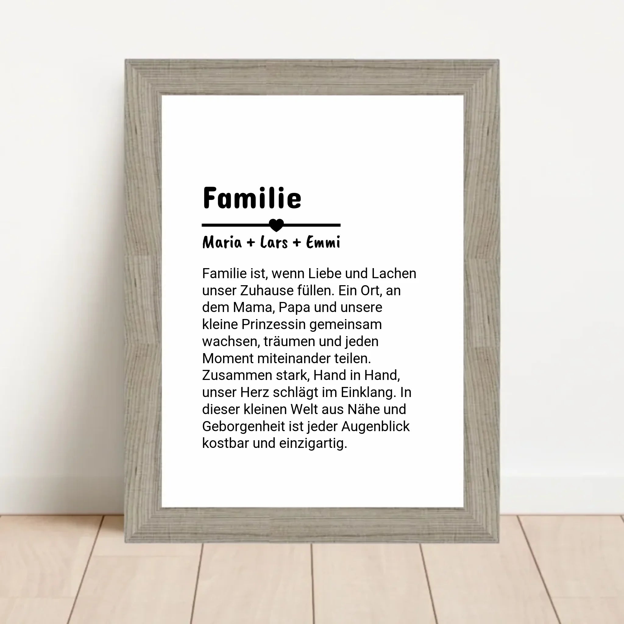 Familie Definition Poster personalisiert selber gestalten - Cantty