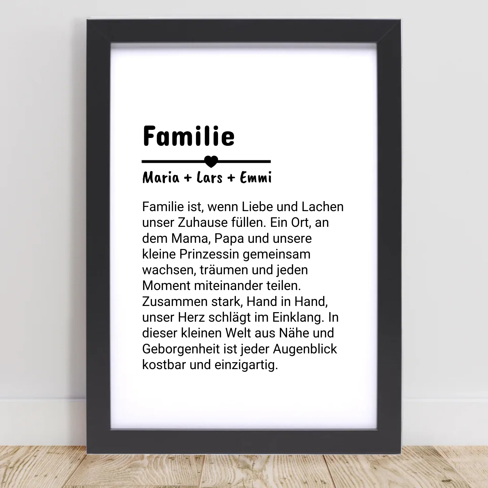 Familie Definition Poster personalisiert selber gestalten - Cantty