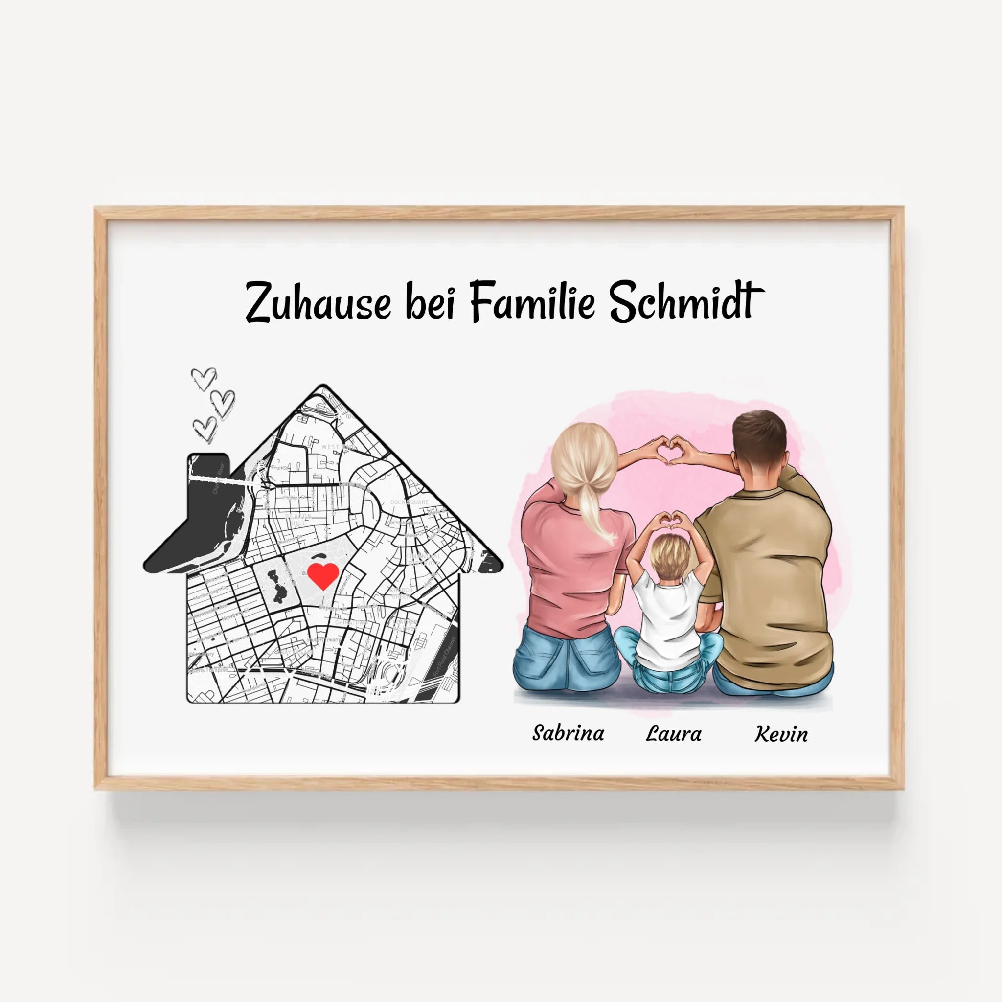 Familie Einzugsgeschenk Wohnung & Haus Eigenheim Poster - Cantty