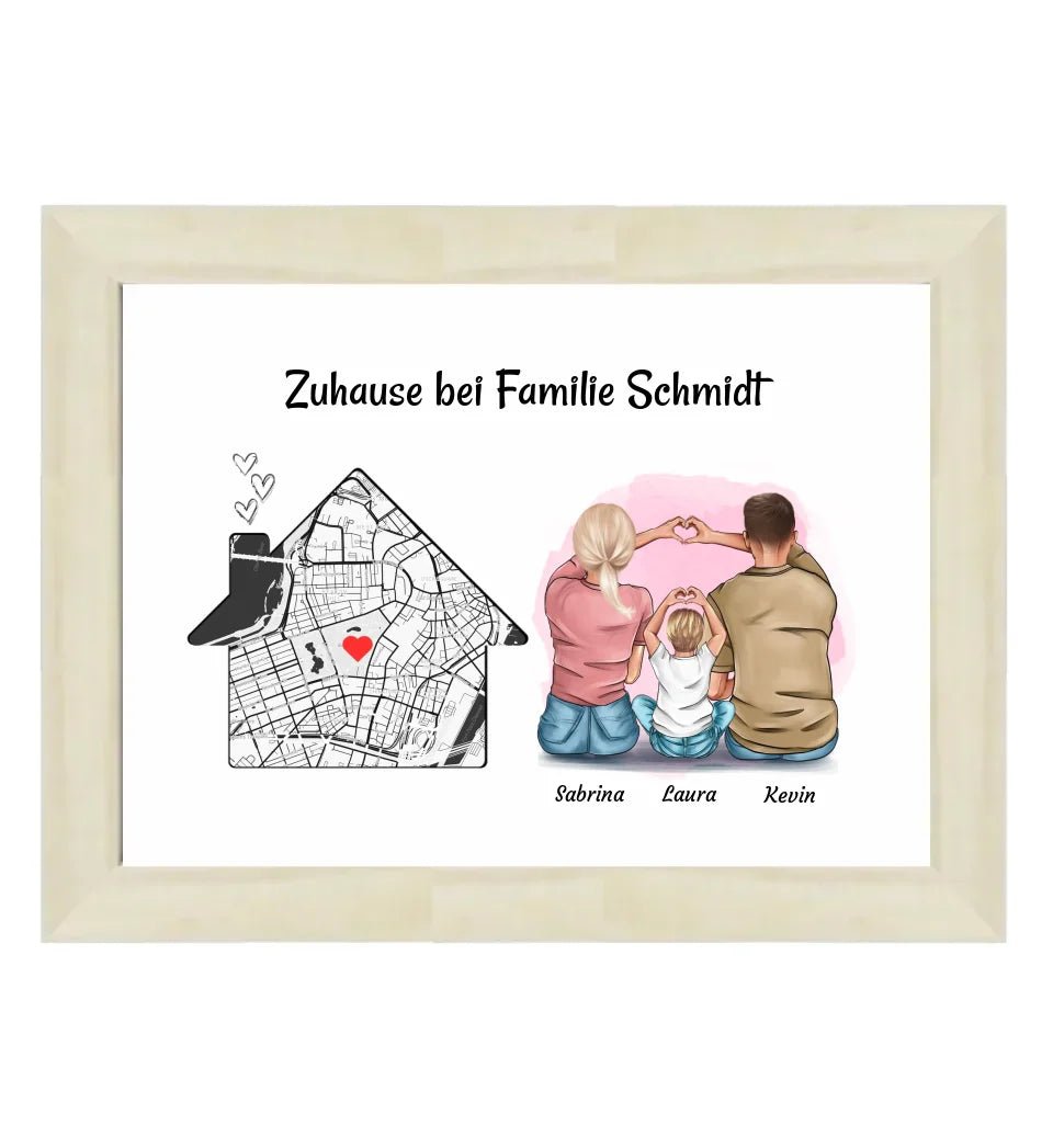 Familie Einzugsgeschenk Wohnung & Haus Eigenheim Poster - Cantty