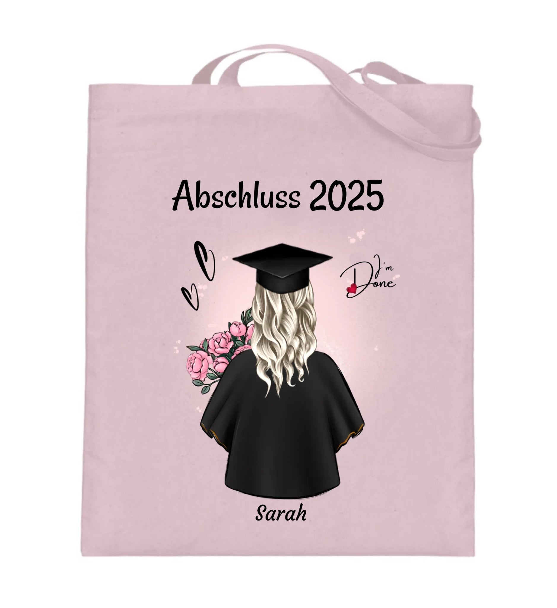 Frau Abschlussgeschenk Abitur, Bachelor, Master oder Ausbildung Jutebeutel Tasche - Cantty