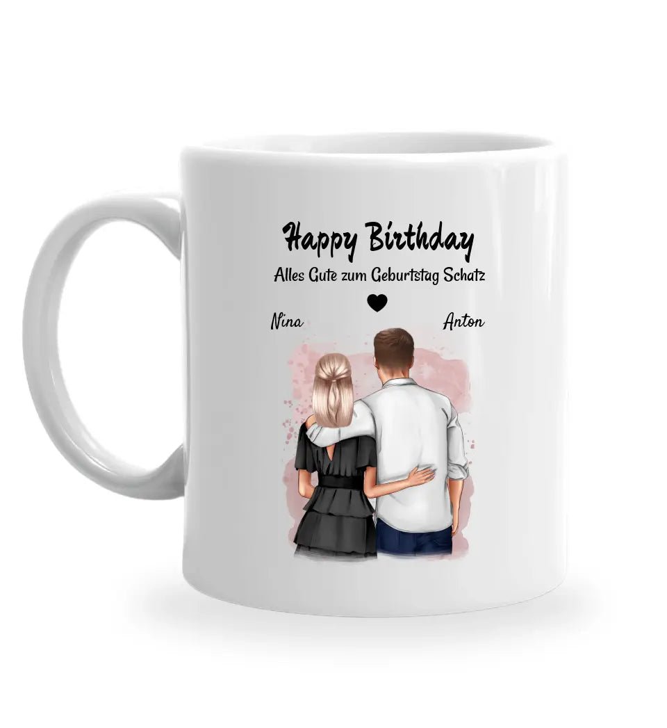 Freund & Freundin Geburtstag Geschenk Tasse personalisiert - Cantty