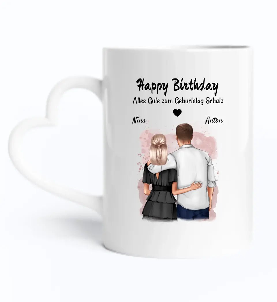 Freund & Freundin Geburtstag Geschenk Tasse personalisiert - Cantty