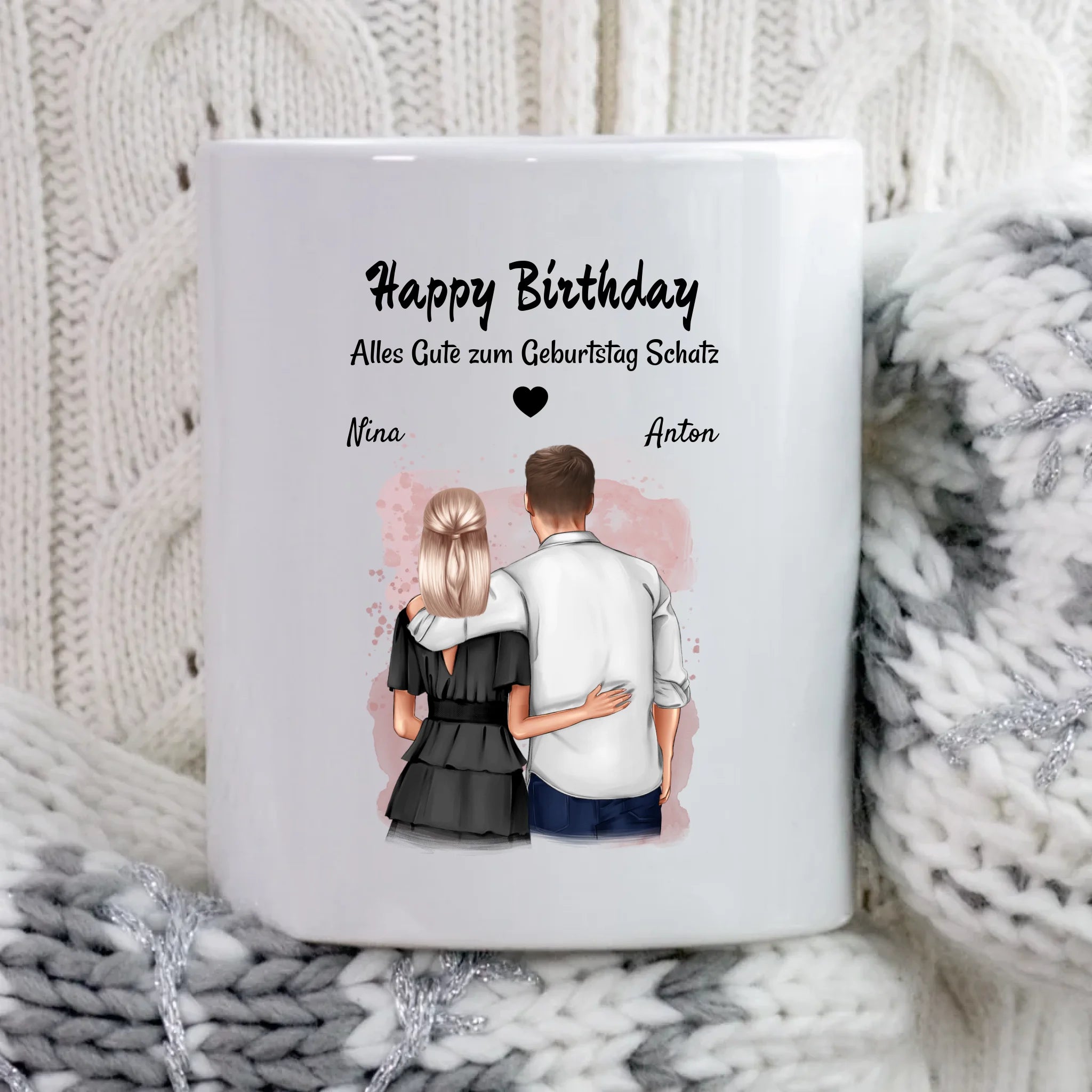 Freund & Freundin Geburtstag Geschenk Tasse personalisiert - Cantty