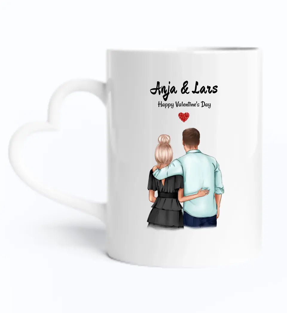 Freund Freundin Valentinstag Geschenk Tasse gestalten - Cantty