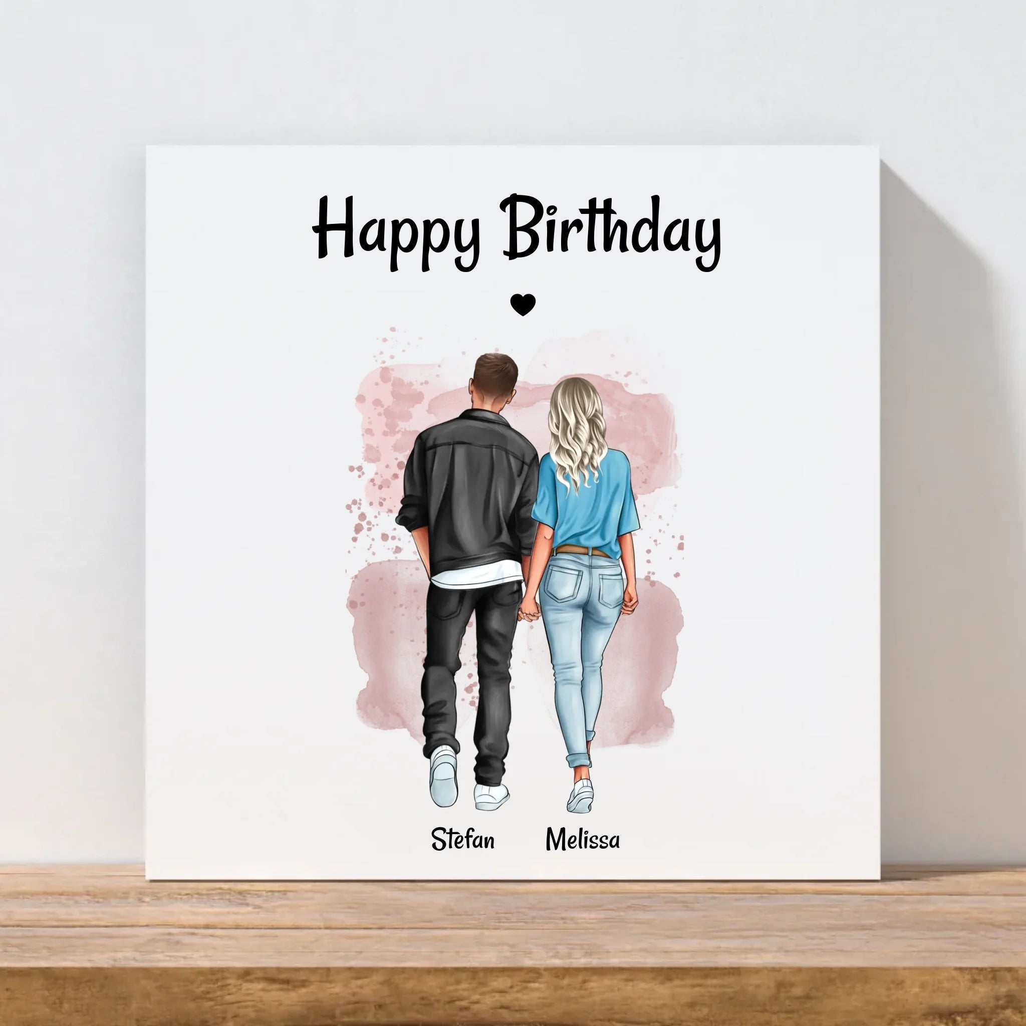 Freundin Geschenk zum Geburtstag Leinwand Bild personalisiert - Cantty