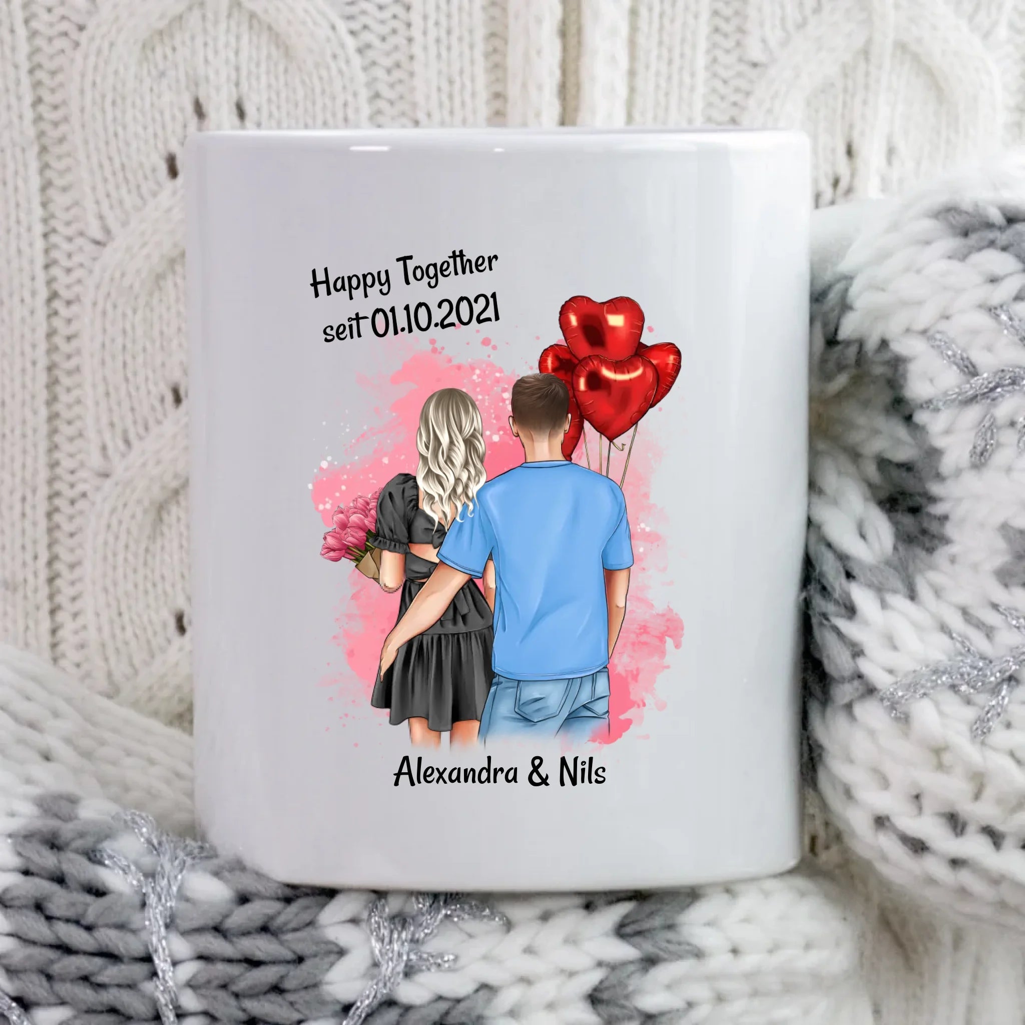 Freundin Jahrestag Geschenk Tasse gestalten - Cantty