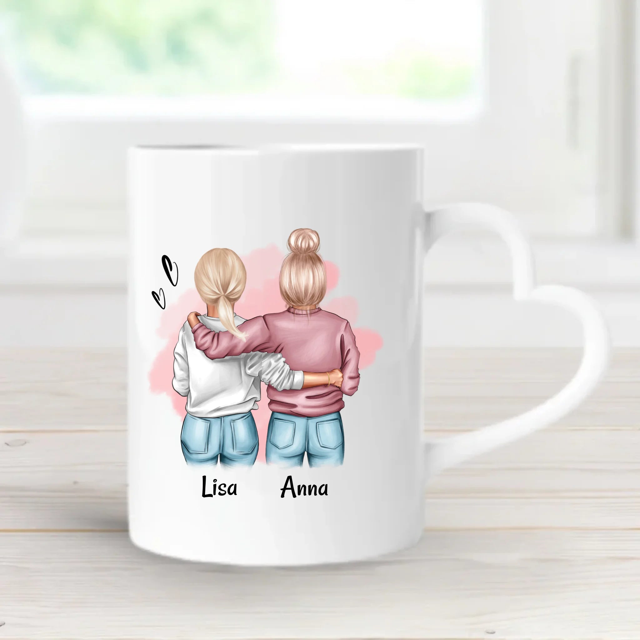 Freundinnen Tasse Geschenk für 2 Personen personalisiert - Cantty