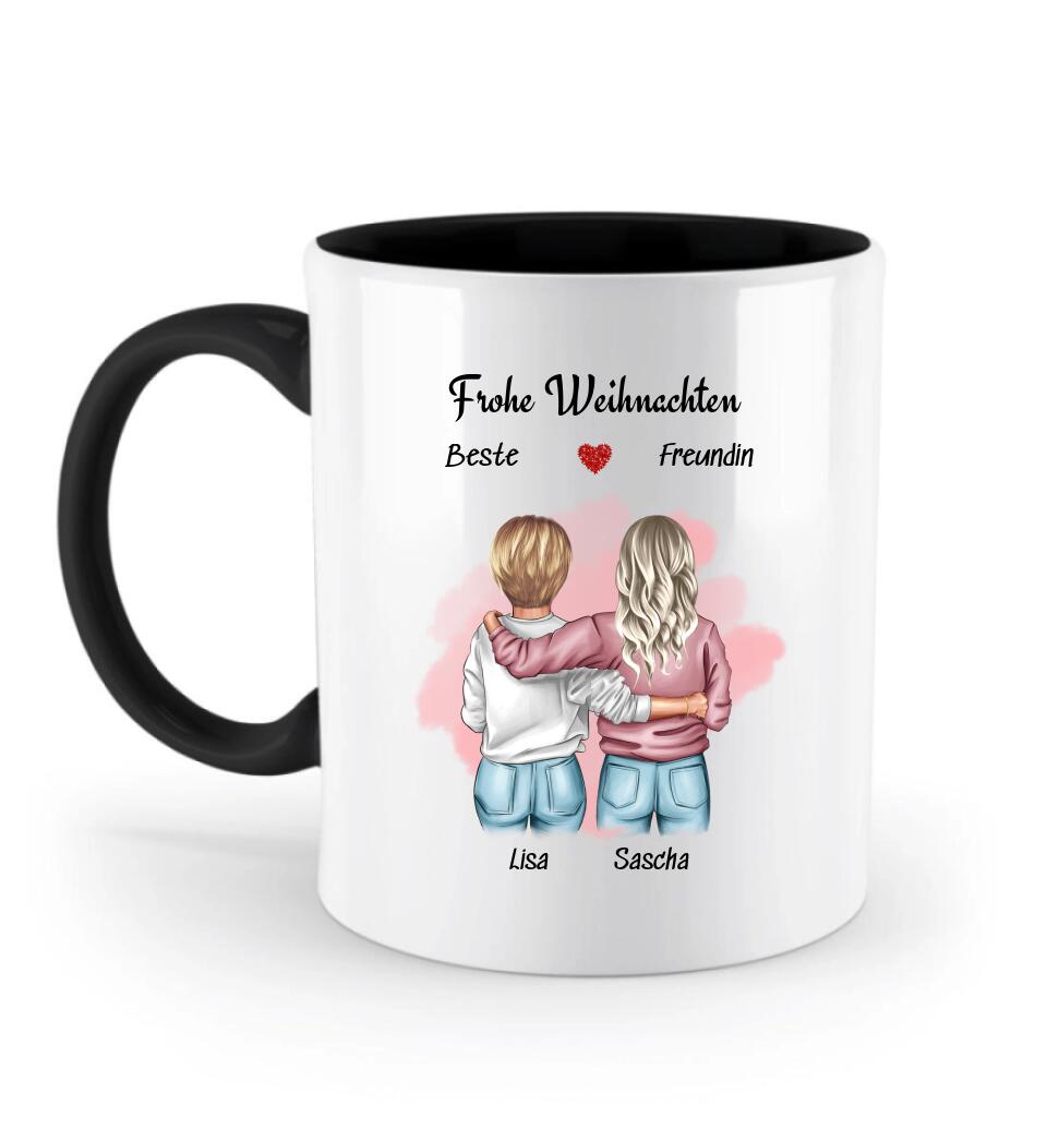 Freundinnen Weihnachtsgeschenk Tasse personalisiert - Cantty