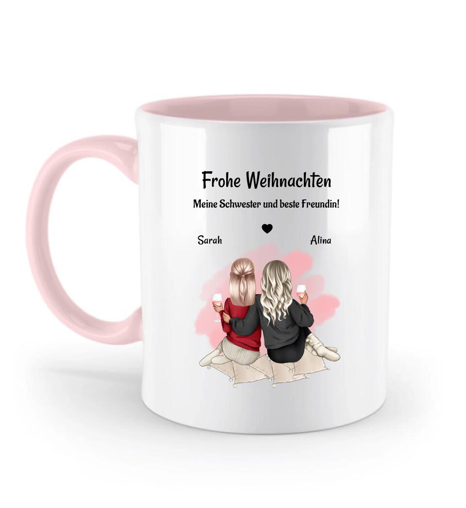 Frohe Weihnachten Schwester Tasse Geschenk - Cantty