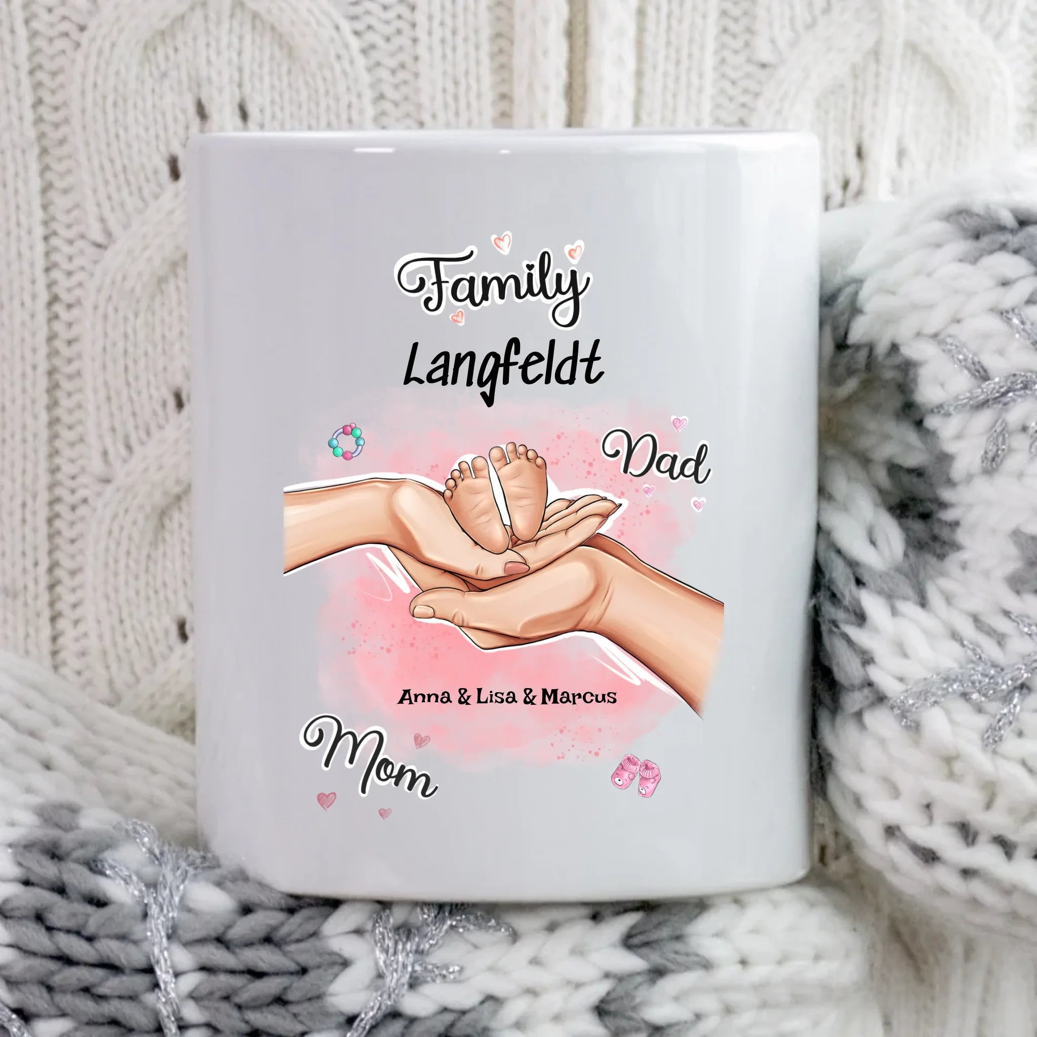 Geburt Baby Junge Mädchen Tasse Geschenk personalisiert - Cantty