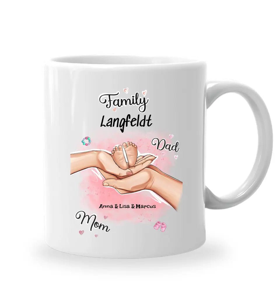 Geburt Baby Junge Mädchen Tasse Geschenk personalisiert - Cantty