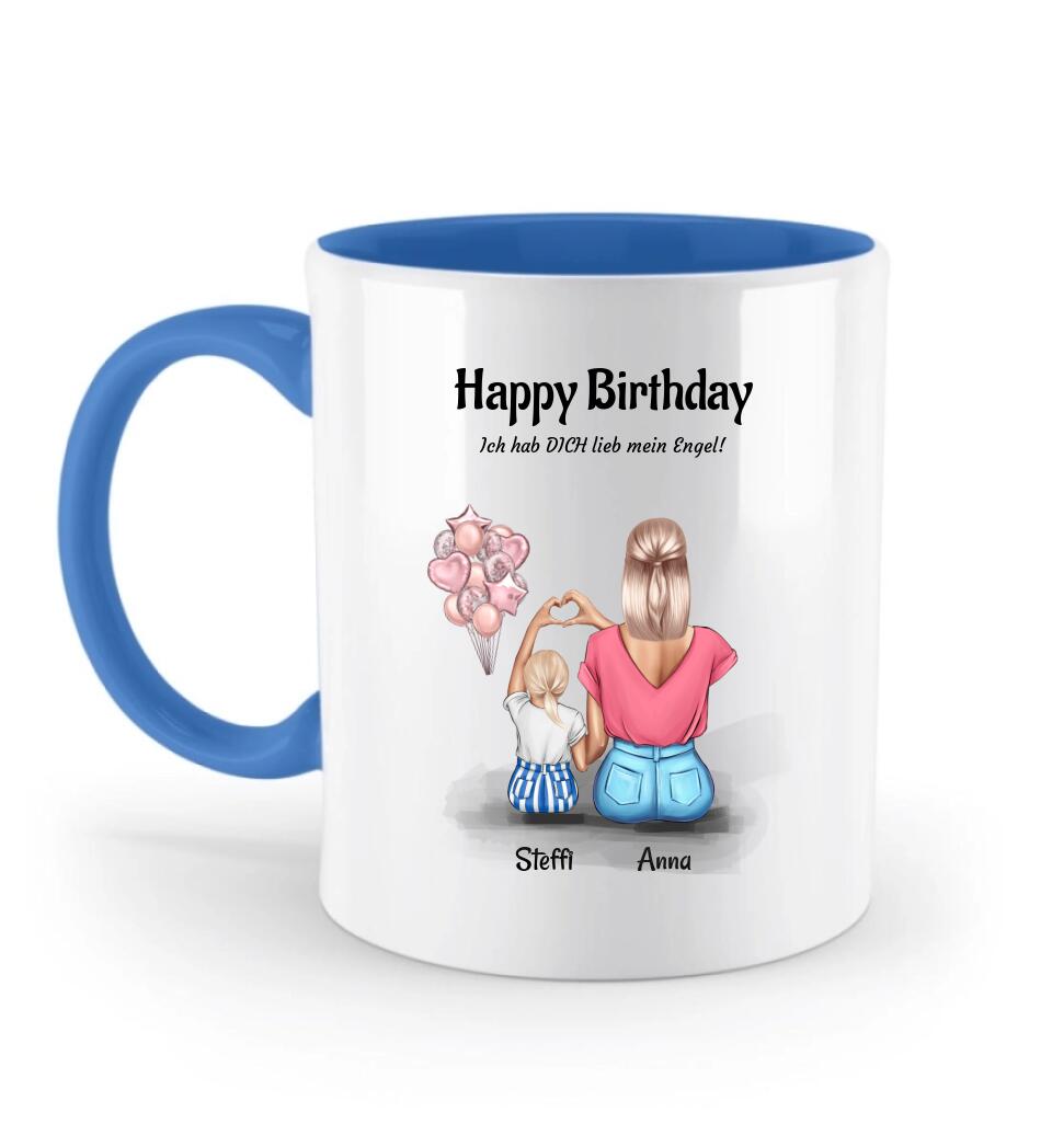 Geburtstag Tasse Patenkind Mädchen & Patentante personalisiert - Cantty