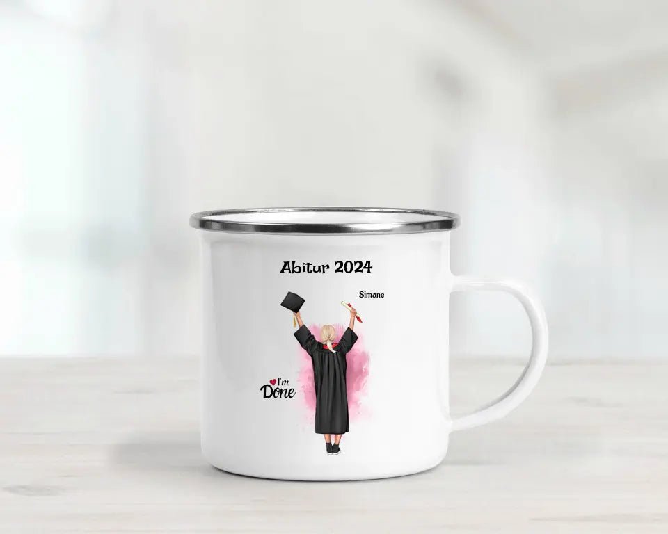 Geschenk Abitur Abschlussprüfung bestanden Tasse personalisiert - Cantty