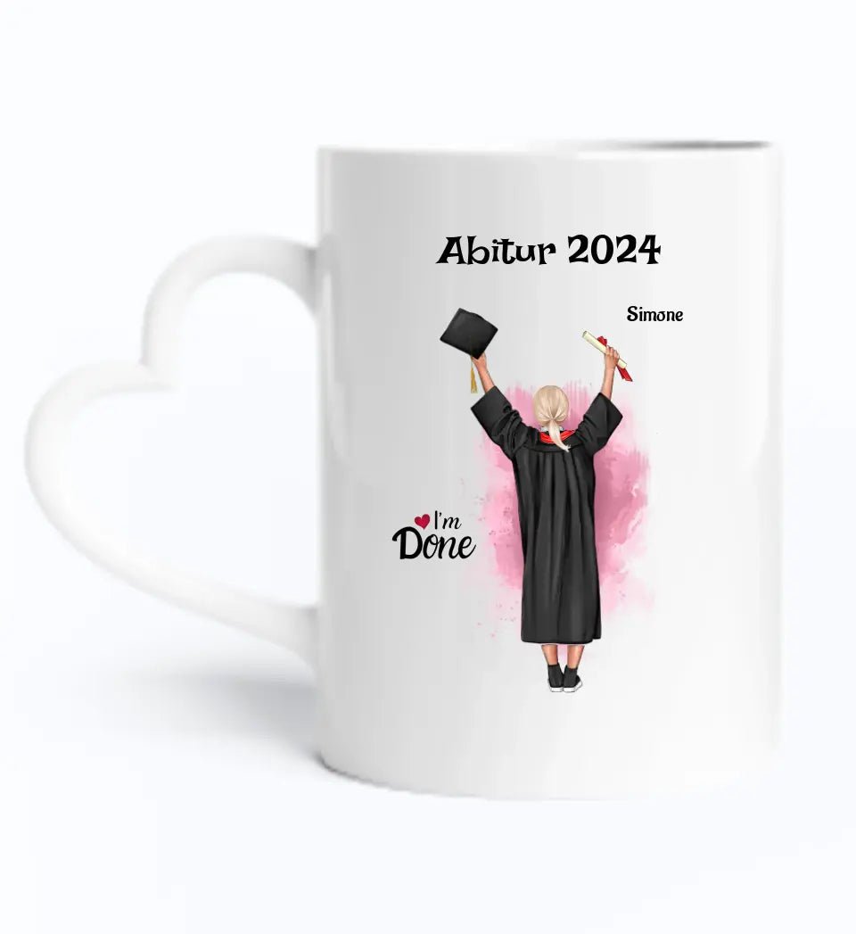 Geschenk Abitur Abschlussprüfung bestanden Tasse personalisiert - Cantty