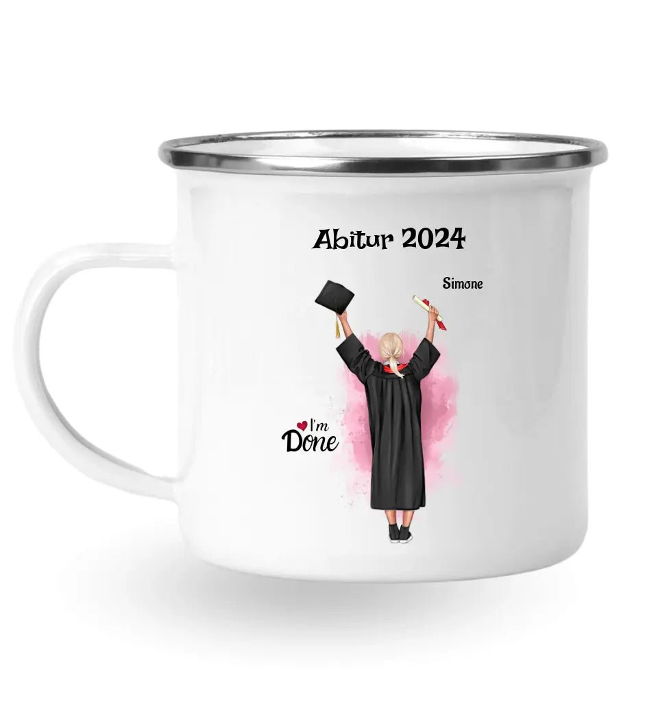 Geschenk Abitur Abschlussprüfung bestanden Tasse personalisiert - Cantty