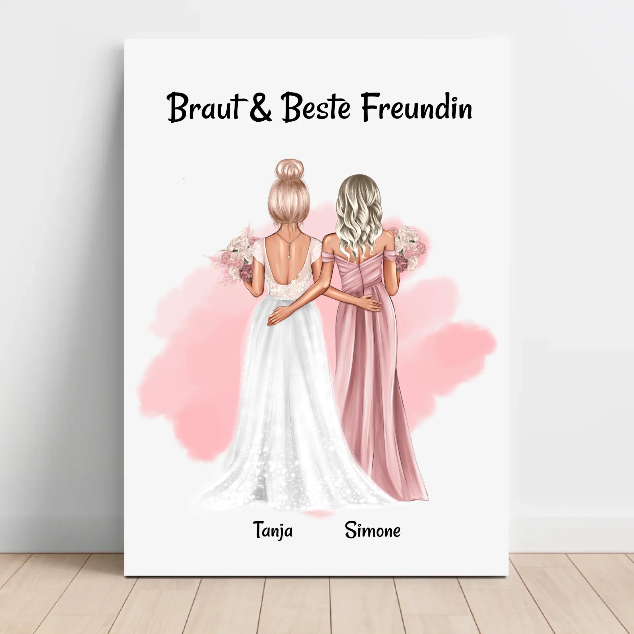 Geschenk Brautjungfer an Braut Leinwandbild - Cantty