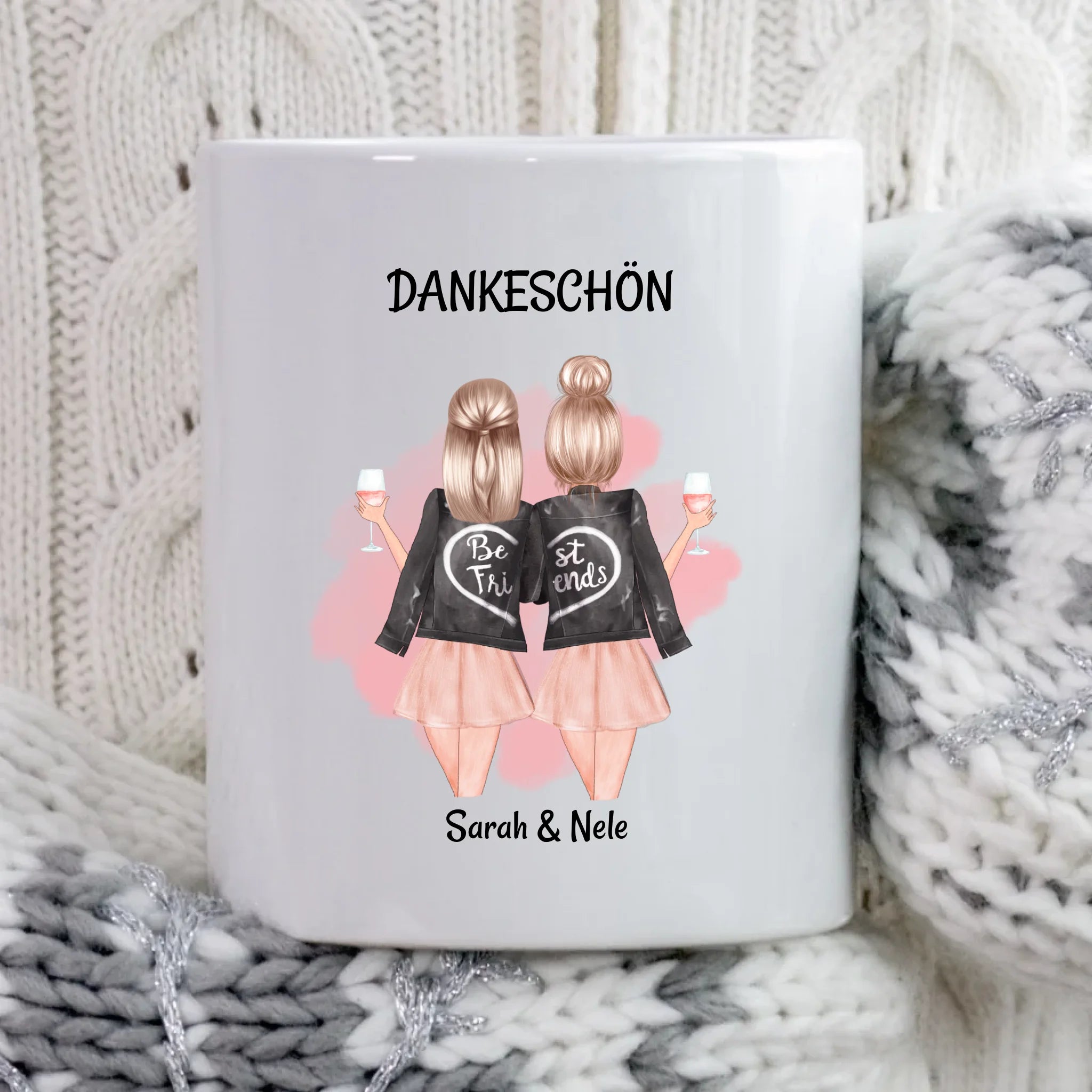 Geschenk Dankeschön Tasse für beste Freundin - Cantty