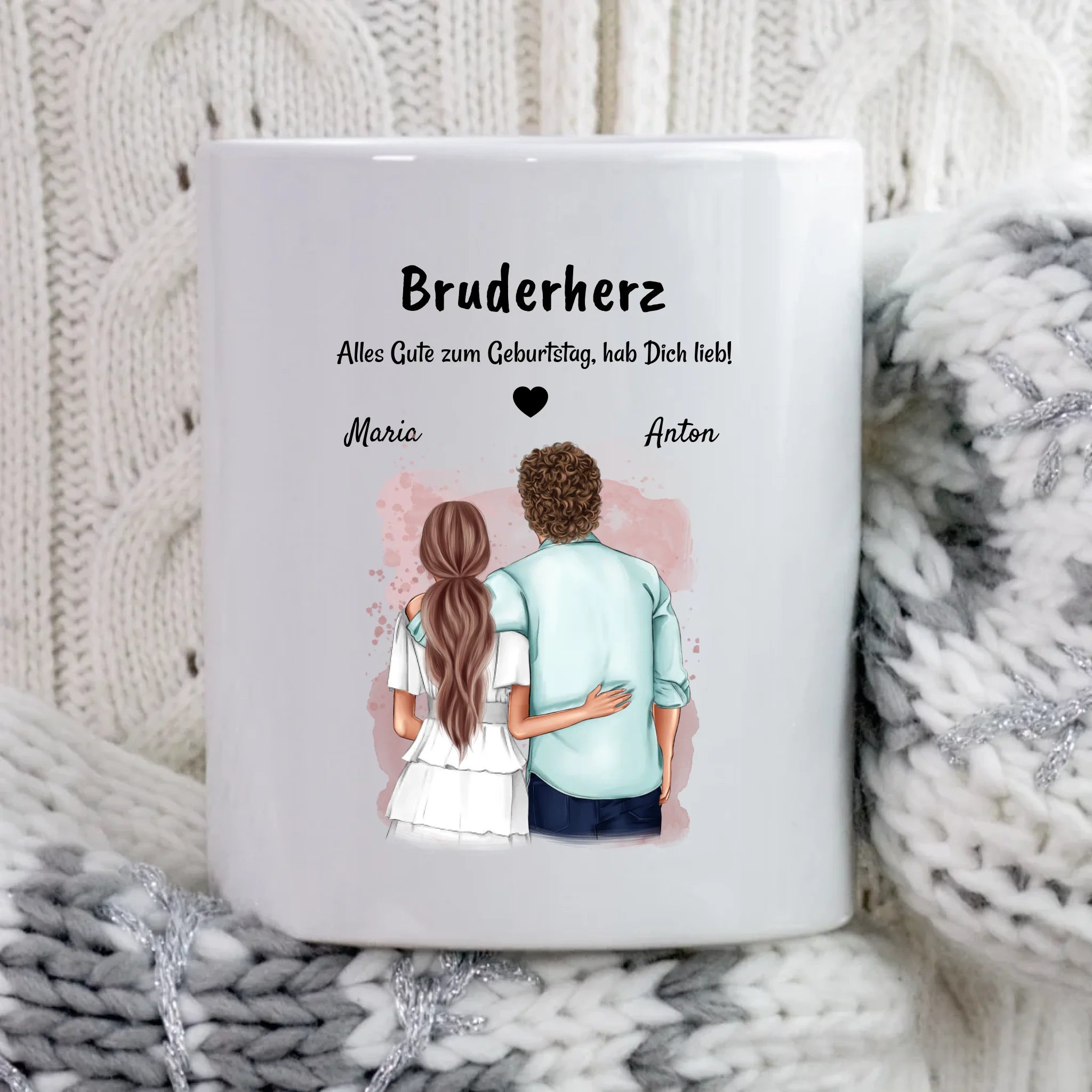 Geschenk für Bruder Geburtstag Tasse von Schwester - Cantty