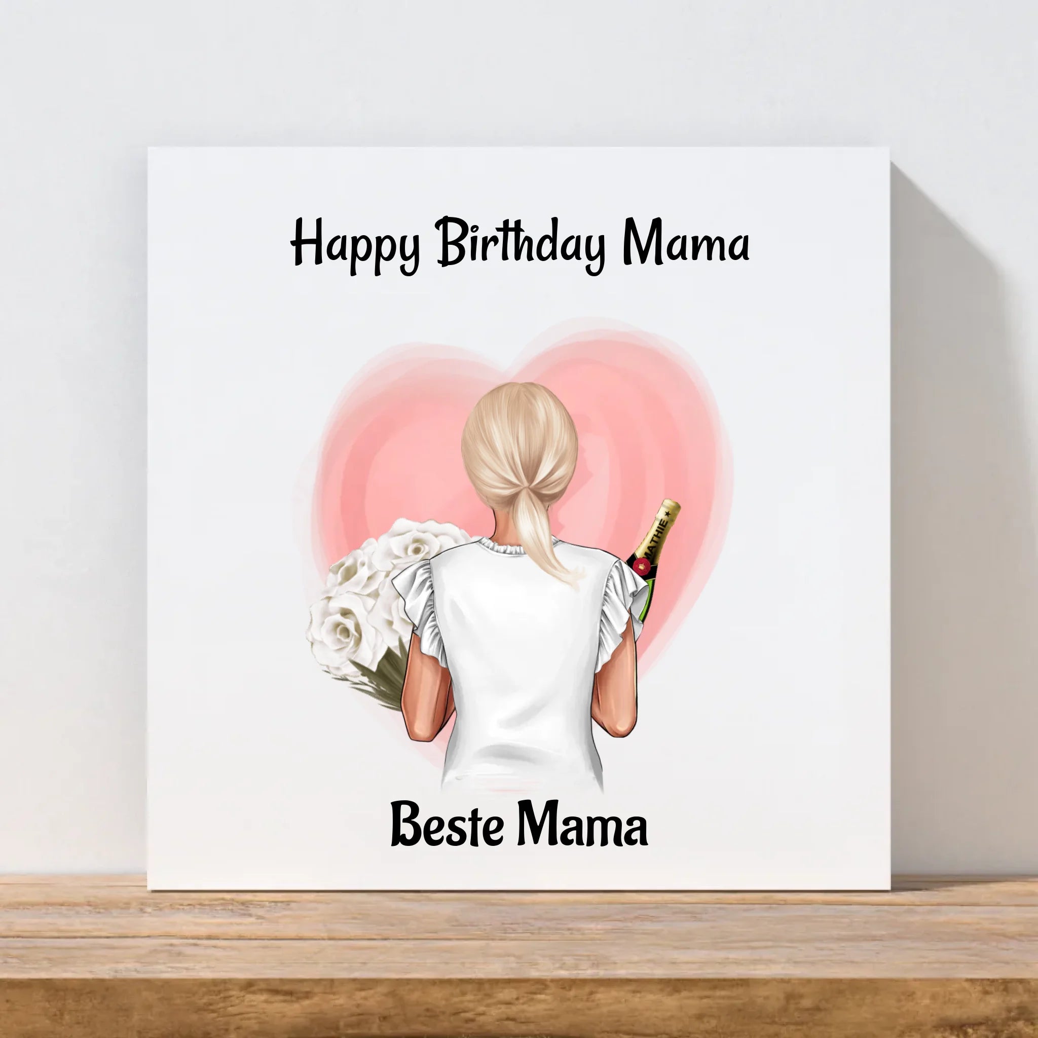 Geschenk für Mama zum Geburtstag Leinwandbild personalisiert - Cantty