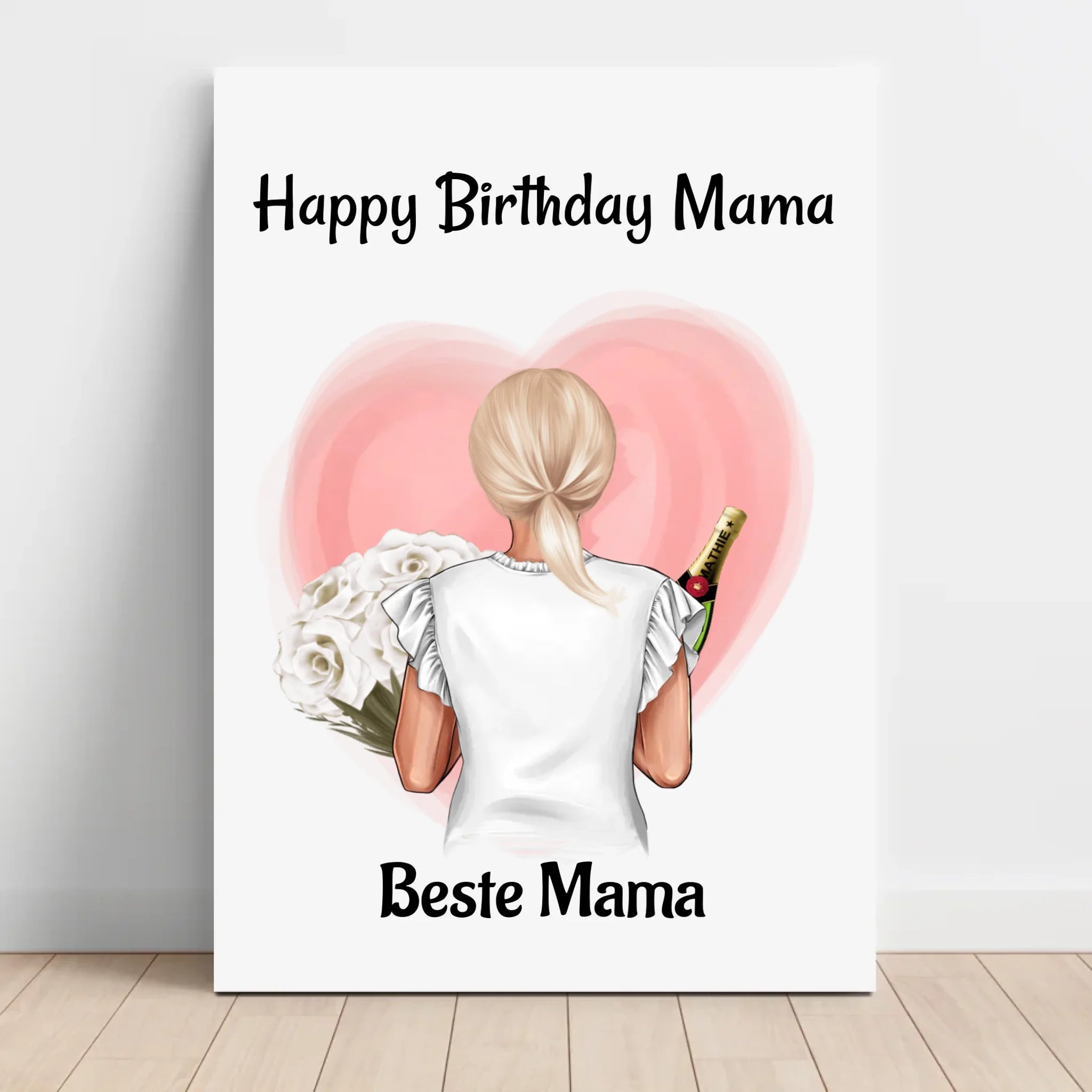 Geschenk für Mama zum Geburtstag Leinwandbild personalisiert - Cantty