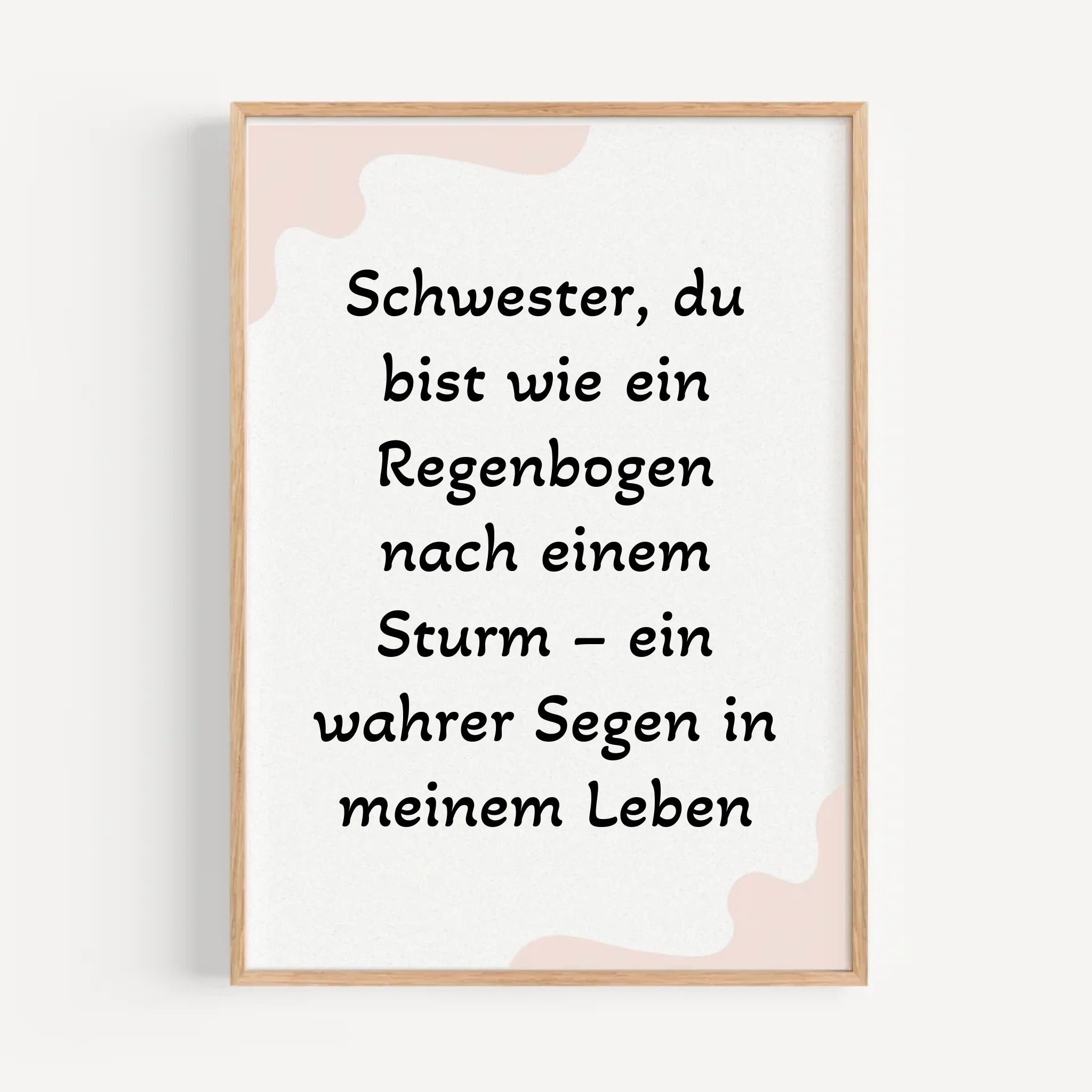 Geschenk für Schwester Poster mit Spruch - Cantty