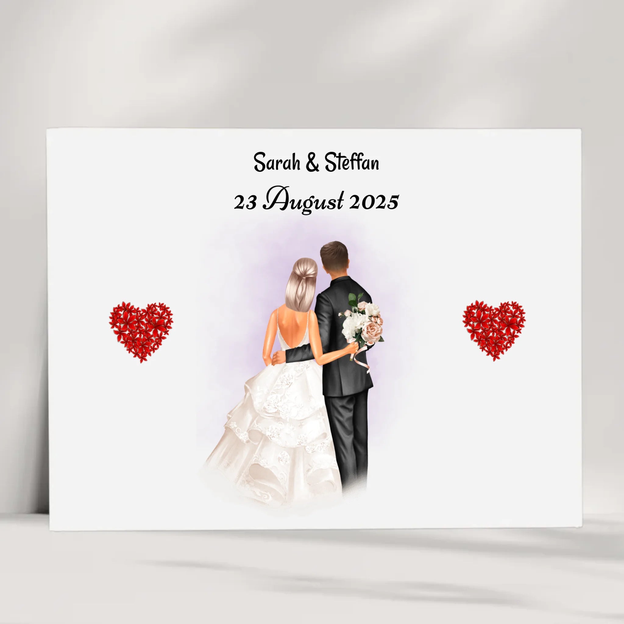 Geschenk Hochzeitspaar Poster personalisiert - Cantty