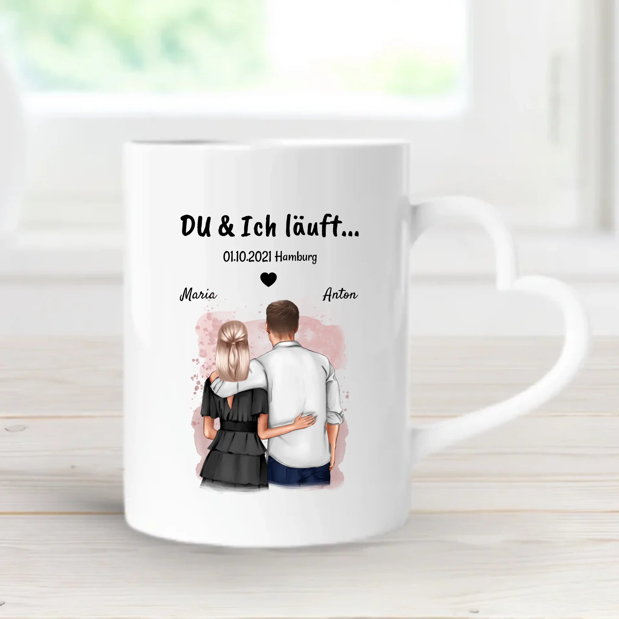 Geschenk Jahrestag Tasse du ich läuft - Cantty