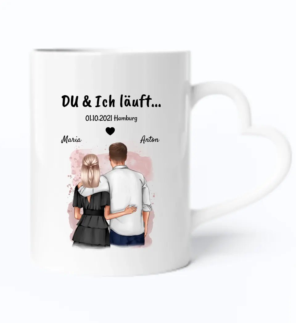 Geschenk Jahrestag Tasse du ich läuft - Cantty