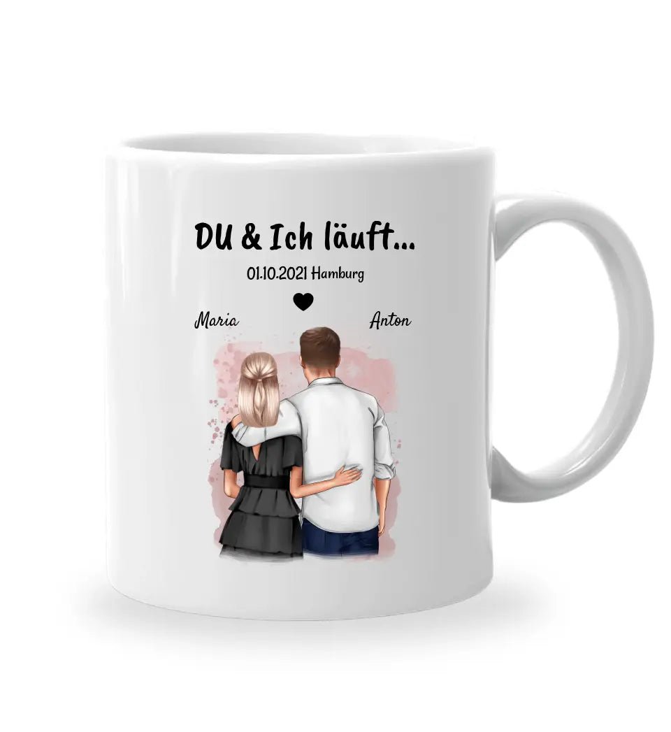 Geschenk Jahrestag Tasse du ich läuft - Cantty