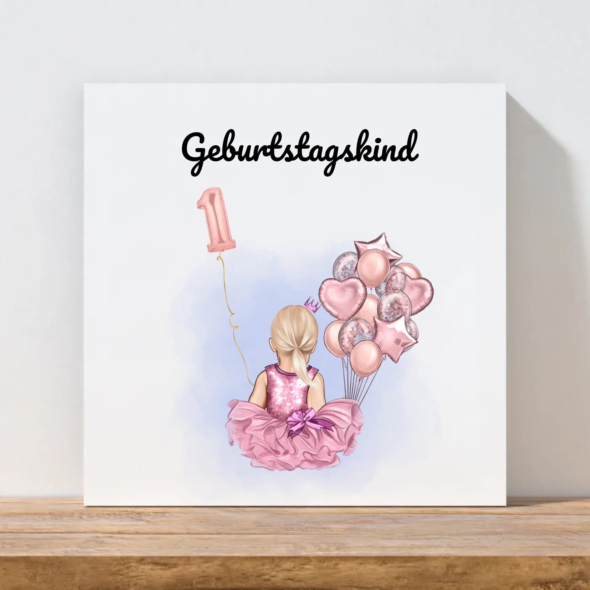 Geschenk Leinwandbild zum 1 Geburtstag Mädchen von Oma und Opa - Cantty