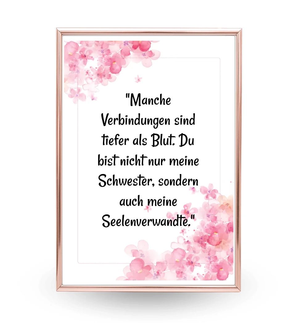 Geschenk Spruch Poster für Schwester selber gestalten - Cantty