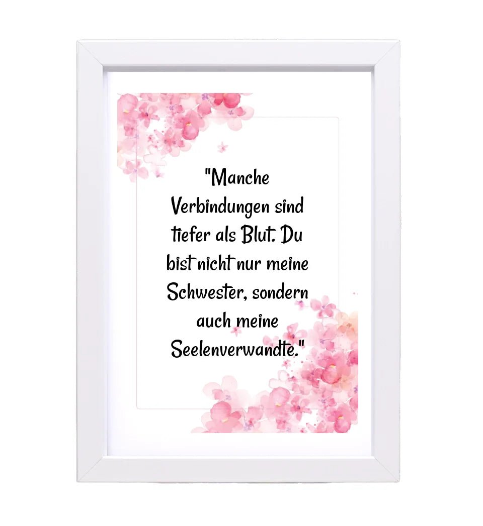 Geschenk Spruch Poster für Schwester selber gestalten - Cantty