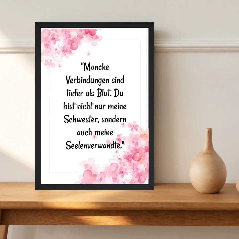 Geschenk Spruch Poster für Schwester selber gestalten - Cantty