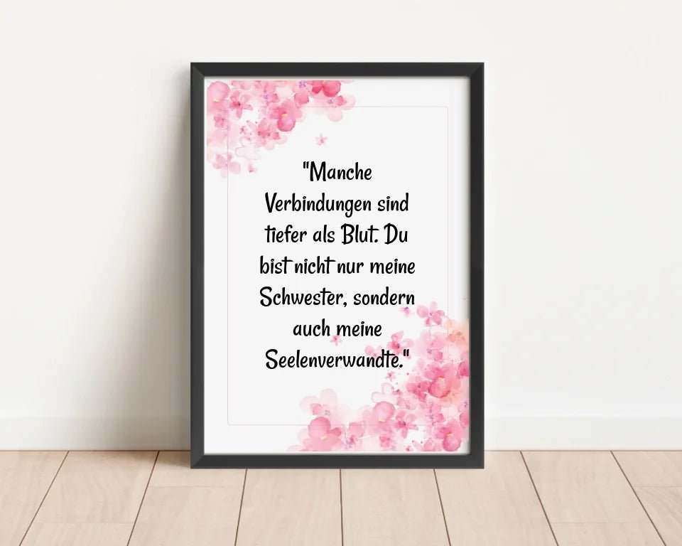 Geschenk Spruch Poster für Schwester selber gestalten - Cantty