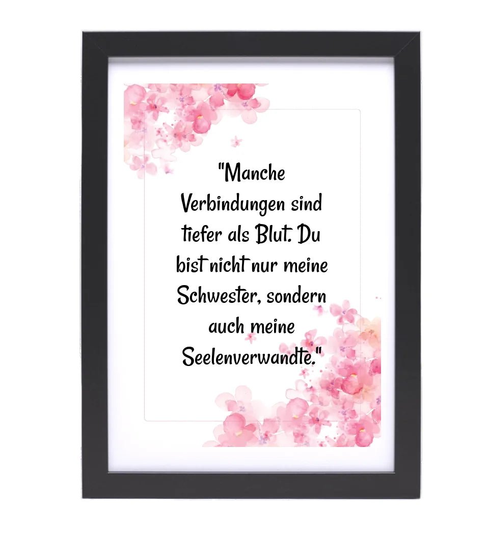 Geschenk Spruch Poster für Schwester selber gestalten - Cantty