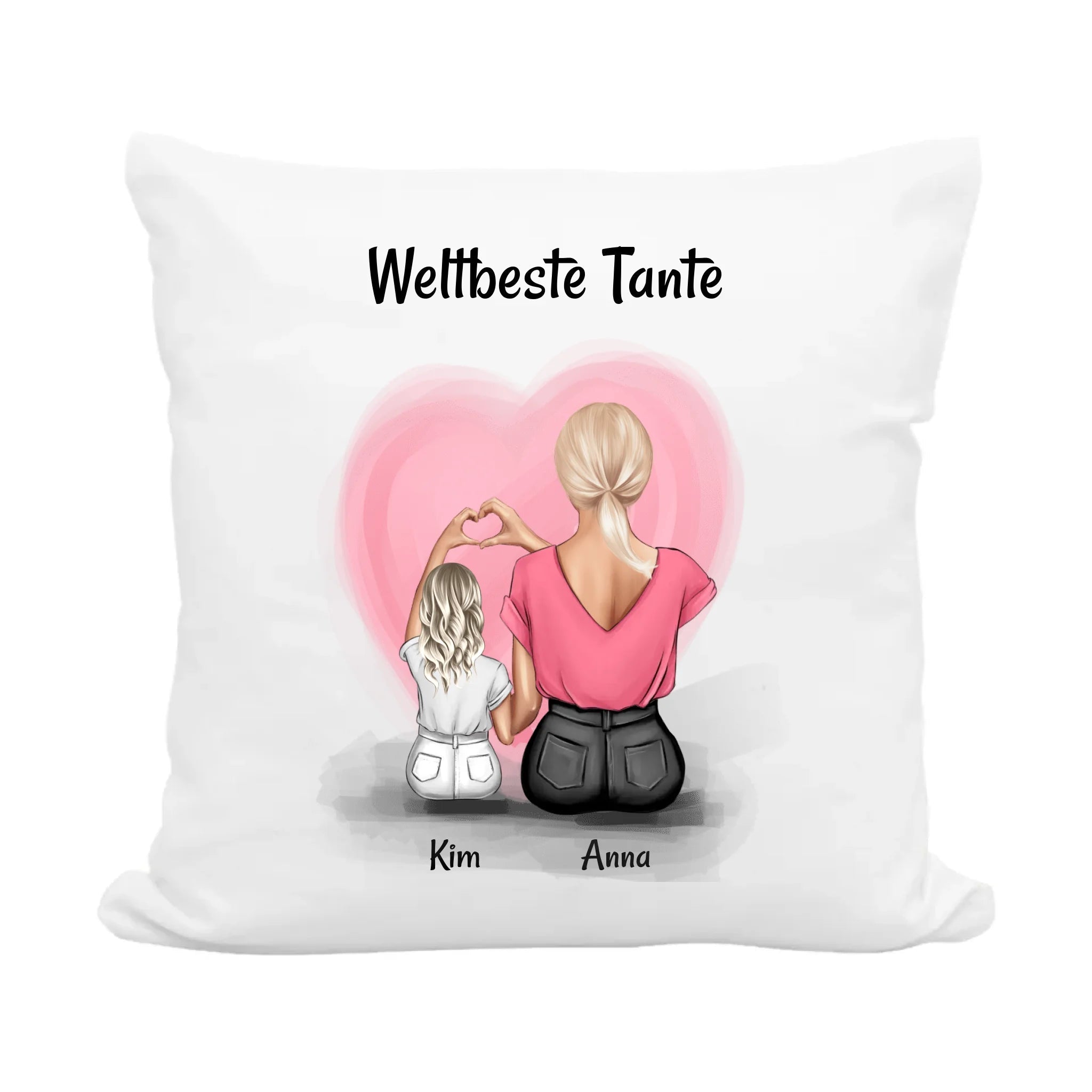 Geschenk Tante Kissen personalisiert - Cantty