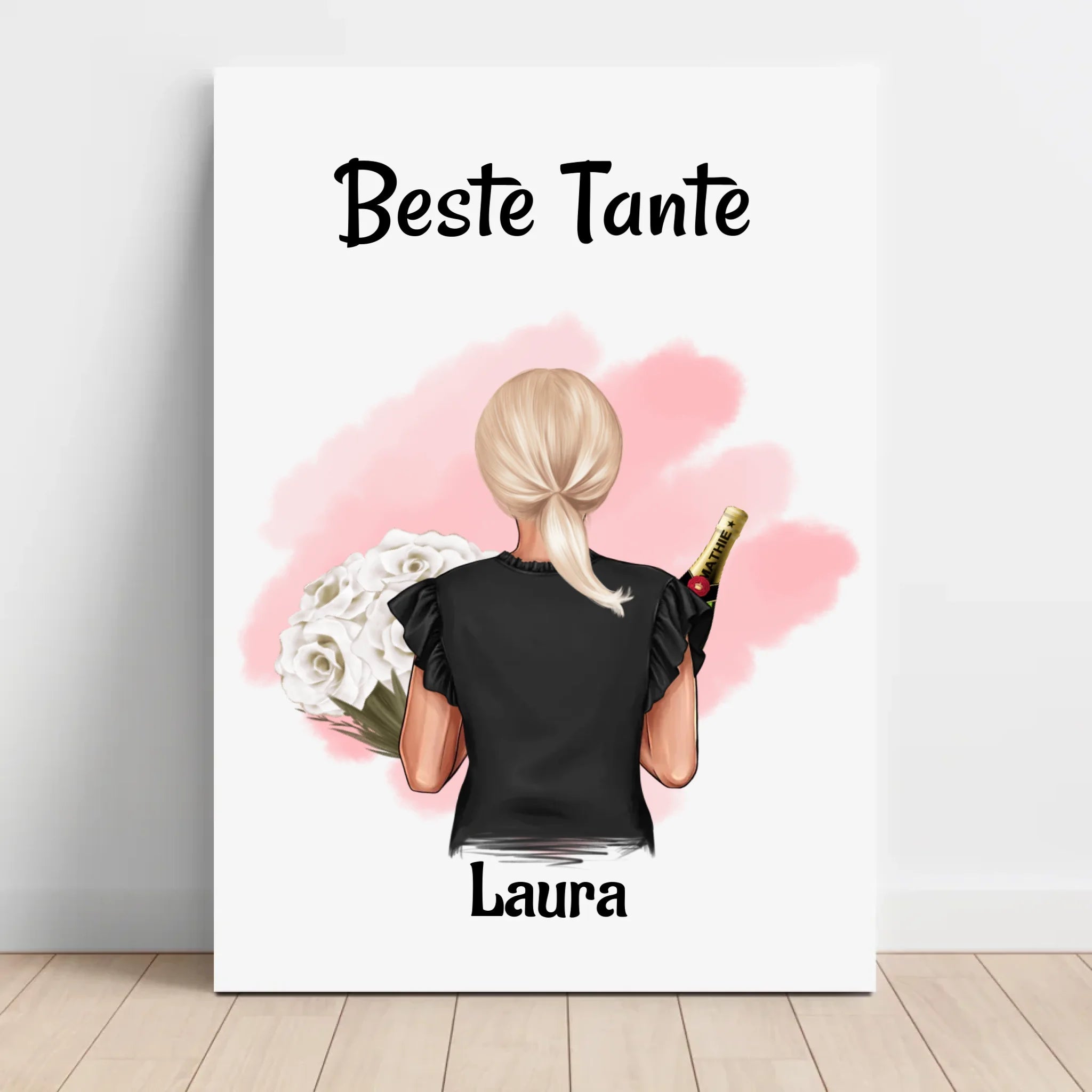 Geschenk Tante Leinwand Bild personalisiert - Cantty