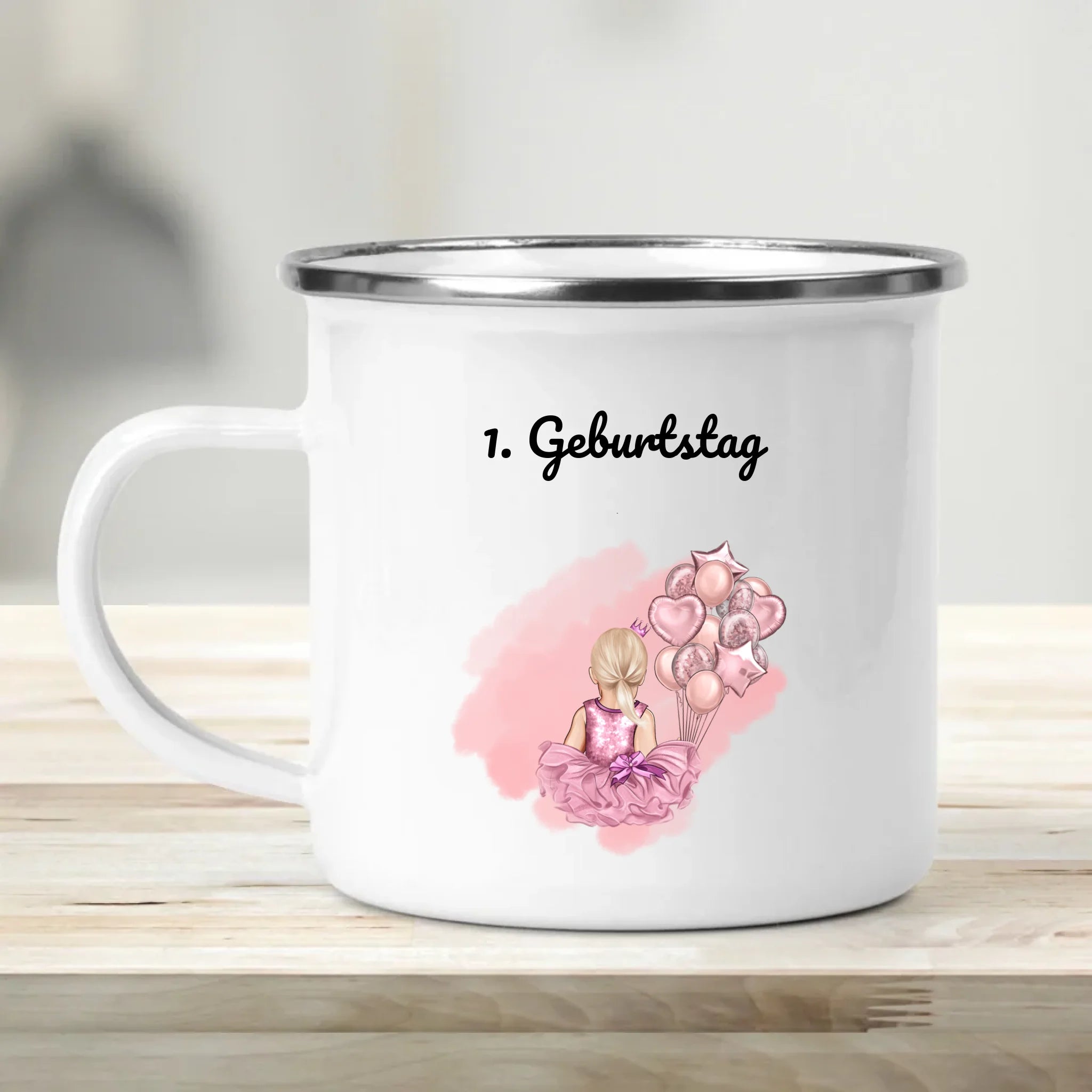 Geschenk Tasse 1 Geburtstag Mädchen personalisiert - Cantty