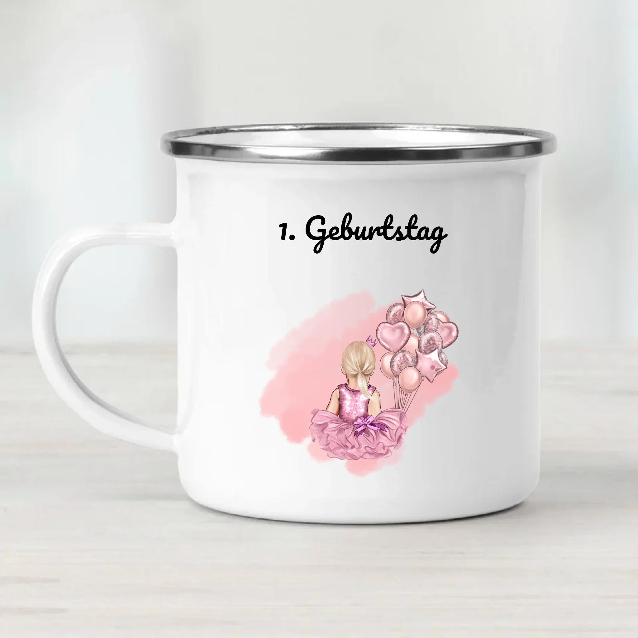 Geschenk Tasse 1 Geburtstag Mädchen personalisiert - Cantty