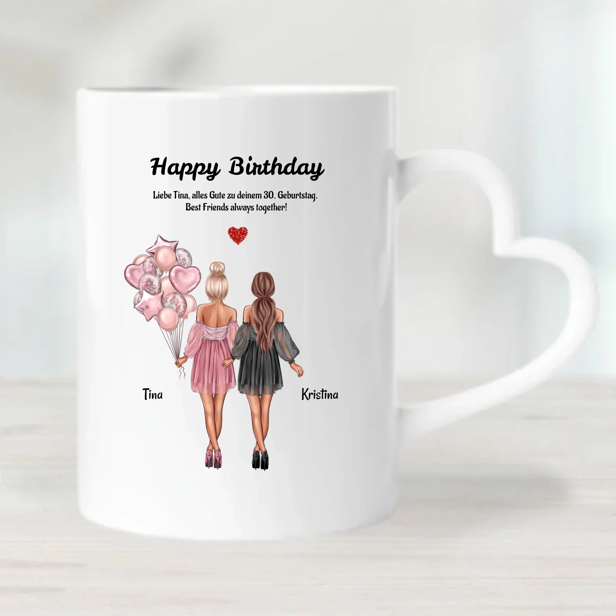 Geschenk Tasse für 2 Freundinnen zum Geburtstag - Cantty