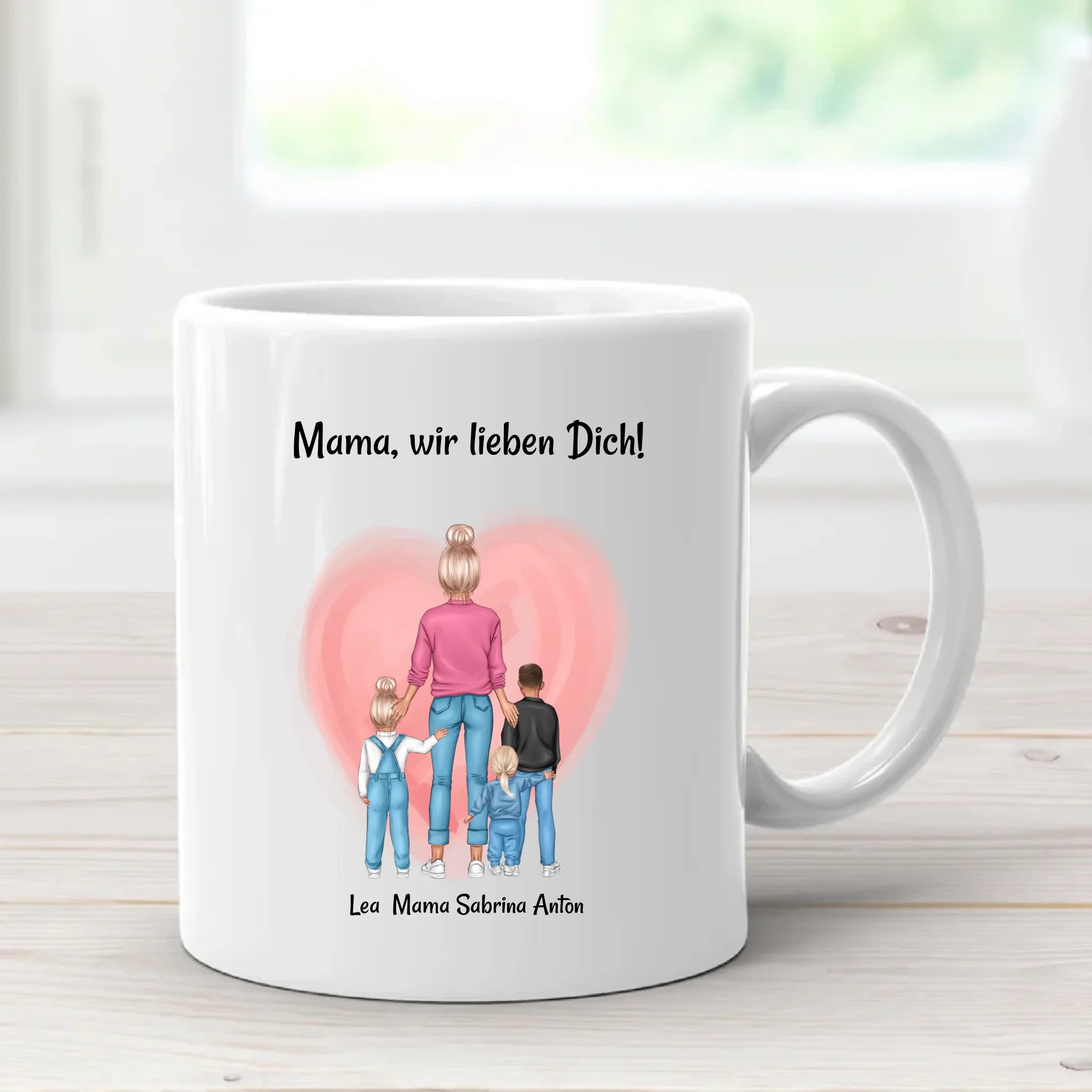 Geschenk Tasse für Mama von Kinder zum Geburtstag & Muttertag personalisiert - Cantty