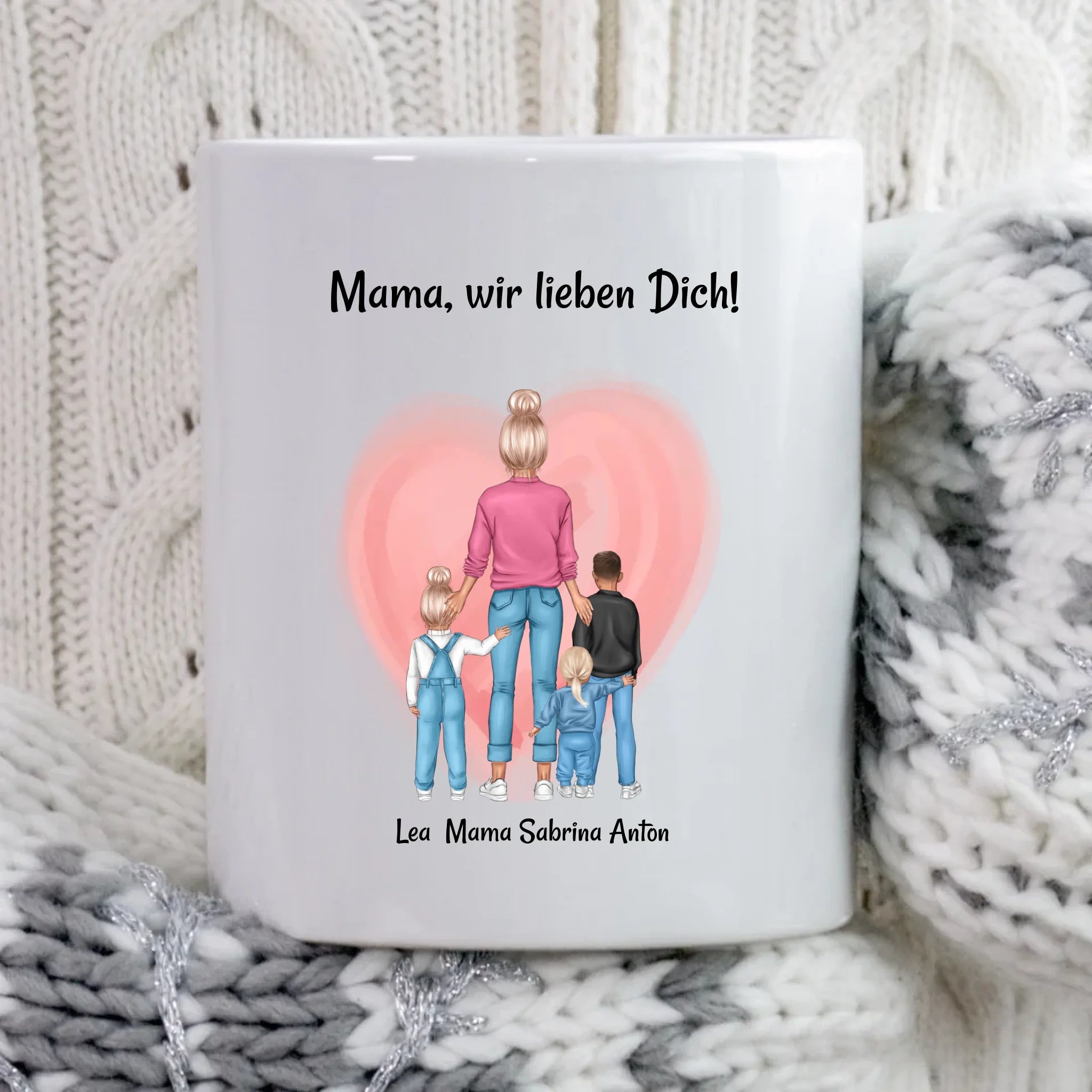 Geschenk Tasse für Mama von Kinder zum Geburtstag & Muttertag personalisiert - Cantty