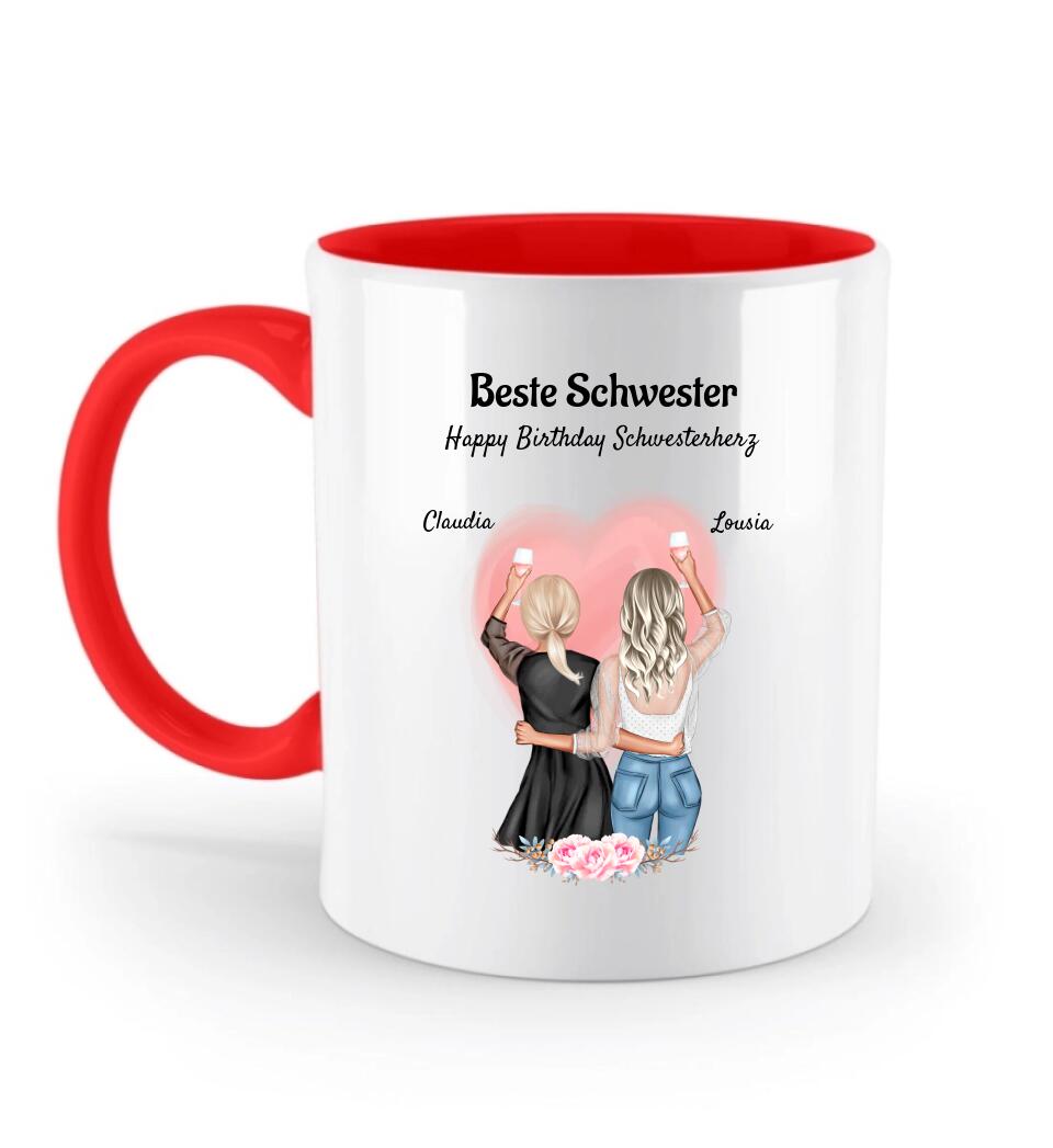 Geschenk Tasse für Schwester individuell gestalten - Cantty