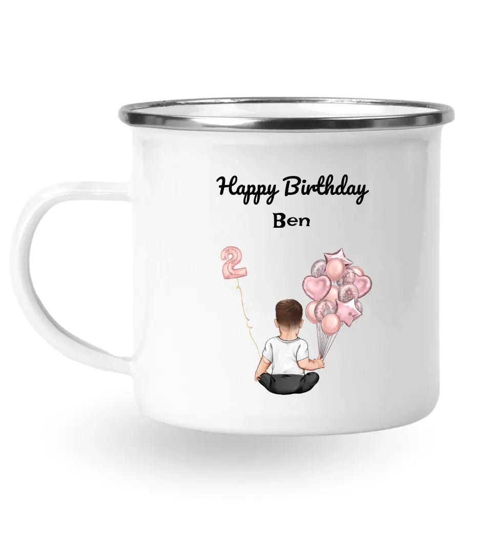 Geschenk Tasse personalisiert zum 2. Geburtstag Junge - Cantty