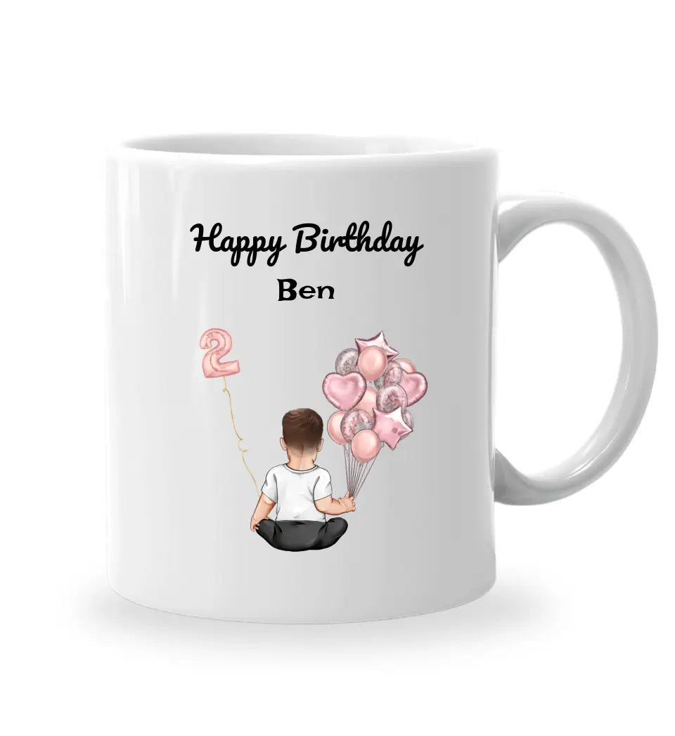 Geschenk Tasse personalisiert zum 2. Geburtstag Junge - Cantty