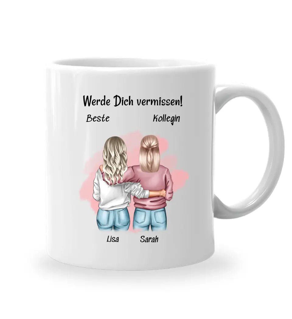 Geschenk Tasse zum Abschied Arbeitskollegin personalisiert - Cantty