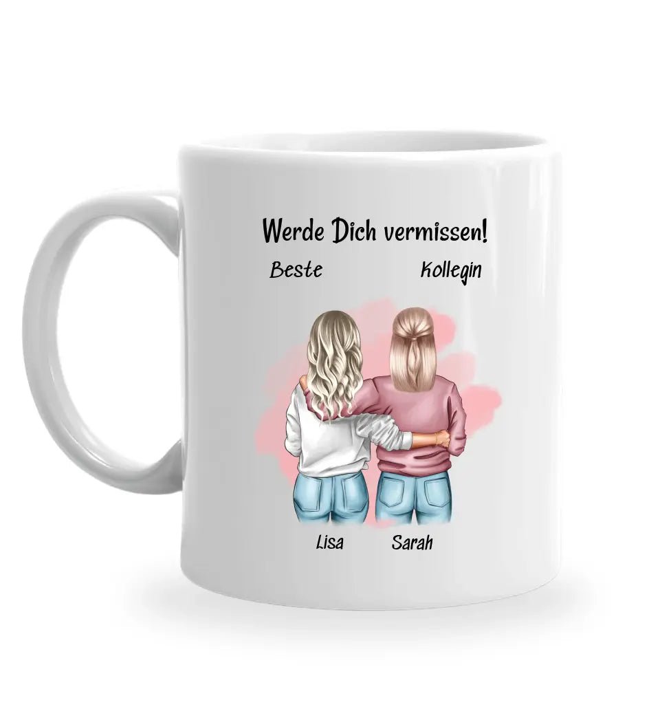 Geschenk Tasse zum Abschied Arbeitskollegin personalisiert - Cantty