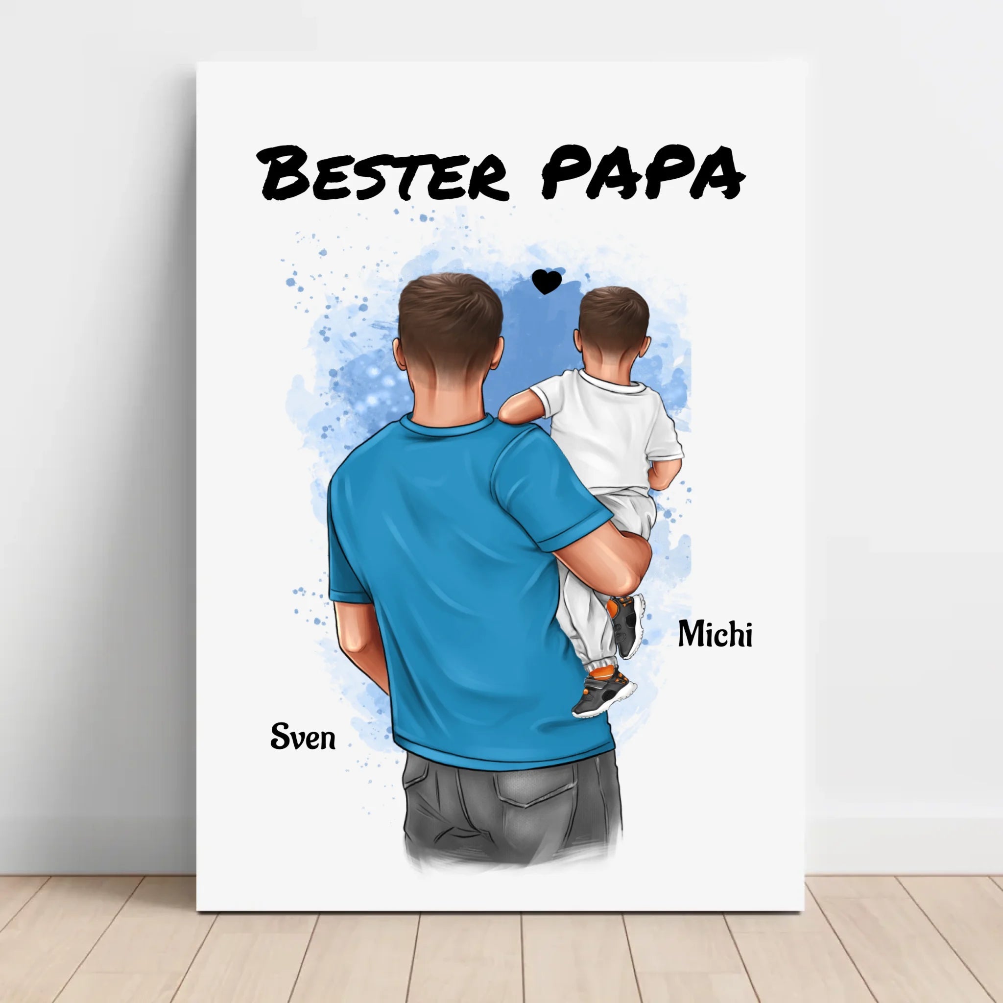 Geschenk von Sohn für Papa Leinwandbild - Cantty