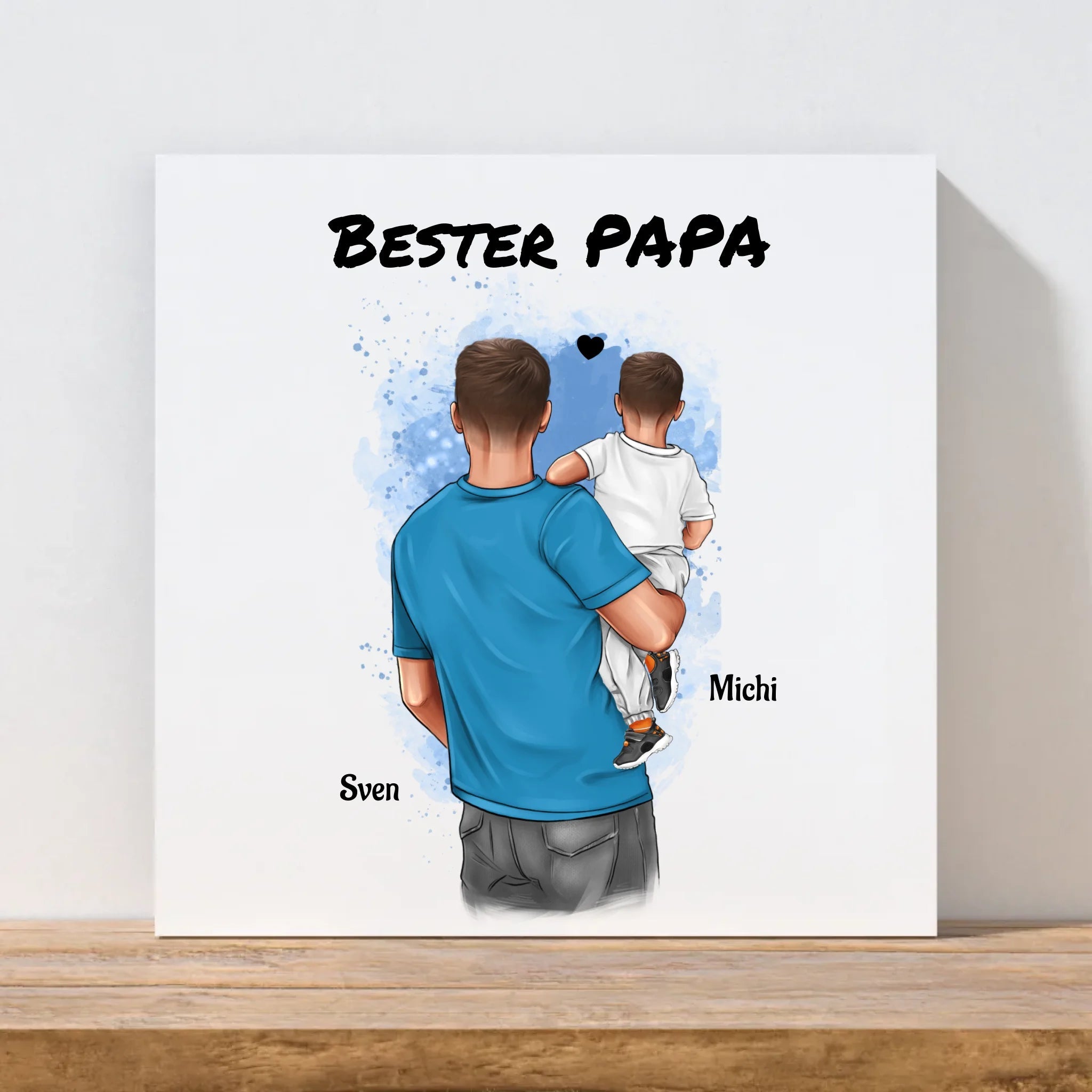 Geschenk von Sohn für Papa Leinwandbild - Cantty